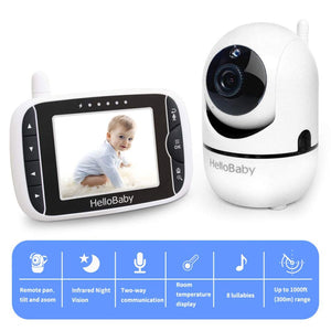 HelloBaby 3.2 Inch LCD Display & 2.4GHz Digital Wireless Technology Baby Video Monitor