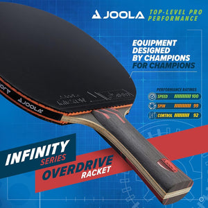 Joola Top Level Performance Infinity Black Overdrive Table Tennis Racket