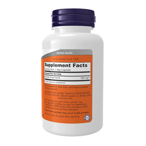 Now Foods Taurine 500mg 100 Veg Capsules