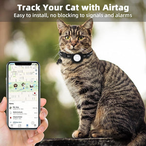 SimpleThings Airtag Black Collar For Cats & Kittens