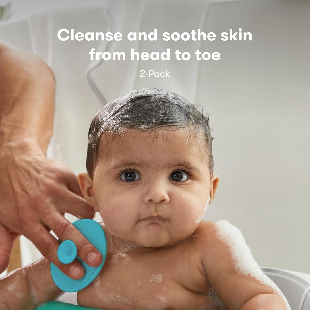 Frida Baby Derma Frida Skinsoother Bath Brush (Pack OF 2) + 1 Case