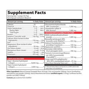 Vibrant Health Joint Vibrance Orange Pineapple Flavor 10,600mg Collagen Powder For Hair, Skin & Nails 388.5g