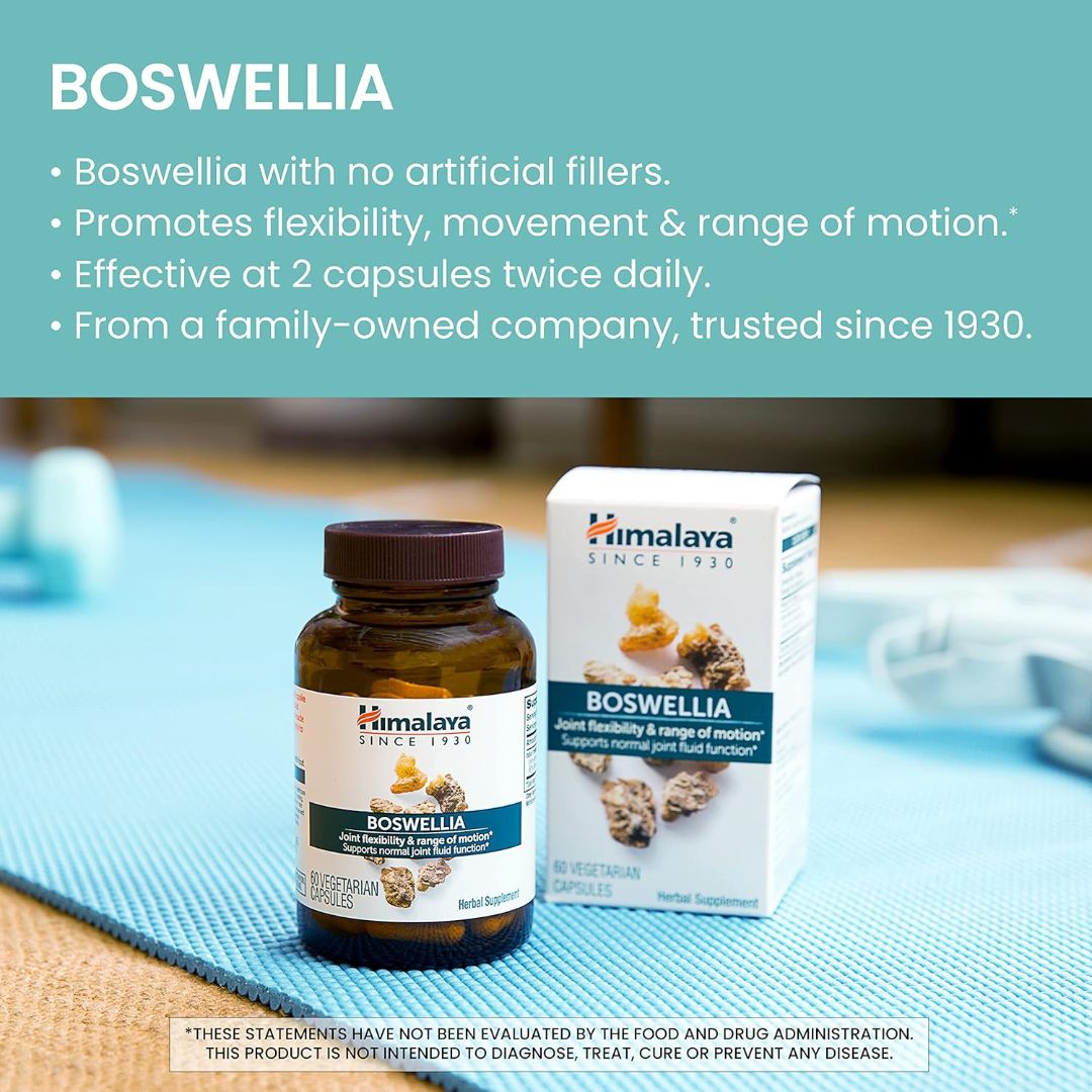Himalaya Boswellia For Joint Flexibility & Range Of Motion 60 Veg Capsules