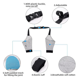 Yealay Small Medium Size Gray Dog Recover Front Legs Sleeve