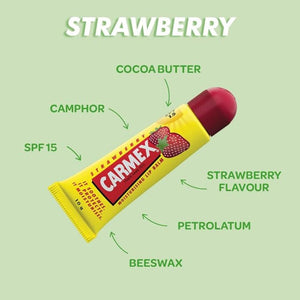 Carmex Strawberry SPF 15 Moisturizing Lip Balm 10g