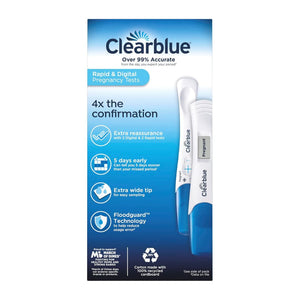 Clearblue Rapid & Digital Pregnancy Tests 4 Count