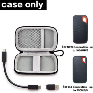 GWCASE Black Portable SanDisk Hard Case