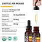 Nusava Organic Vitamin D3 K2 Drops, 5000 IU with MCT & Omega 3, No Fillers, Non-GMO, 2 fl oz 2-Pack, Unflavored