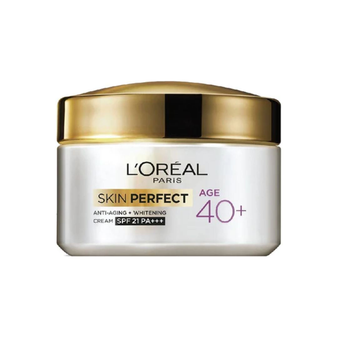 L'Oreal Paris Skin Perfect Age 40+ SPF 21 PA+++ Anti-Aging + Whitening Cream 50g,8901526104703,