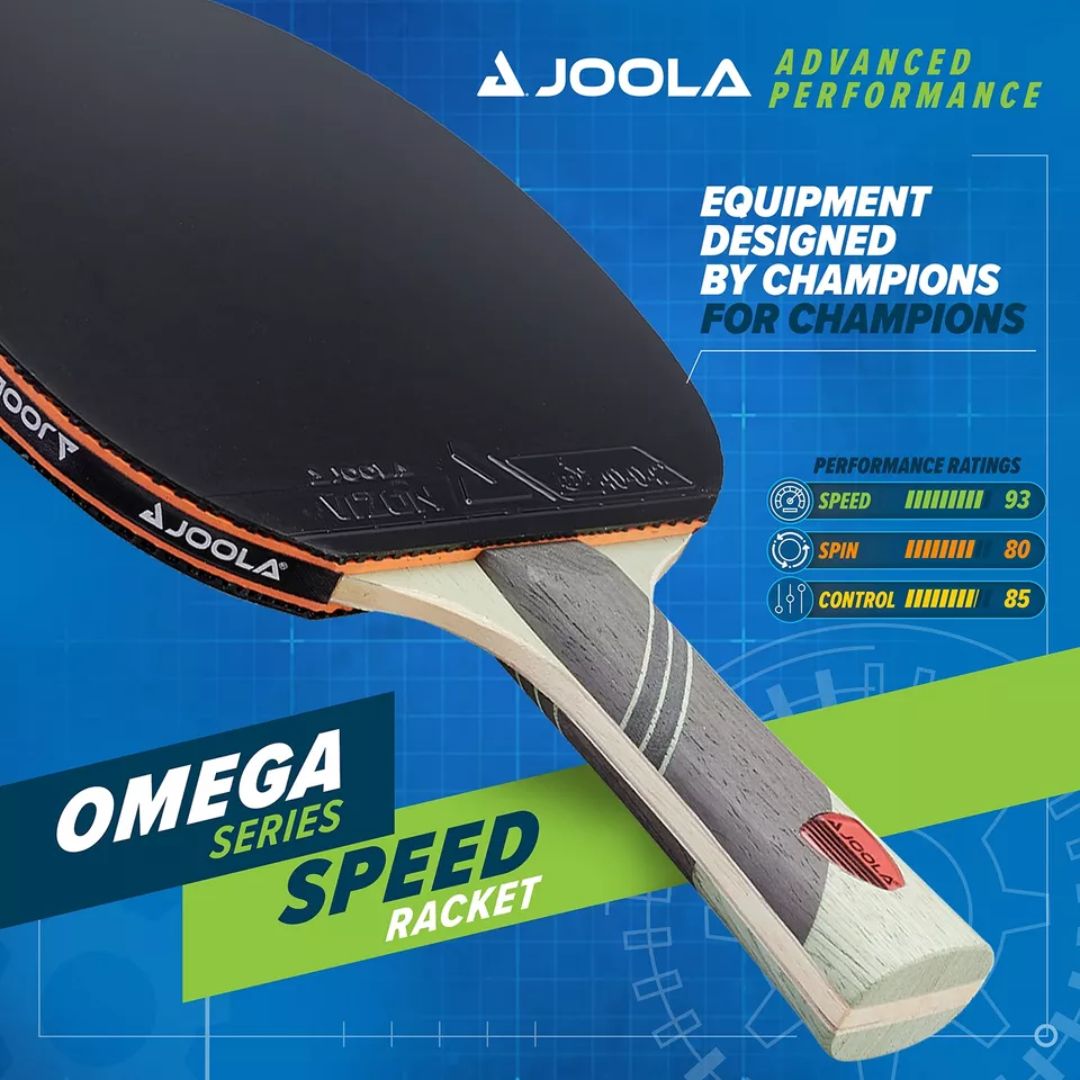 JOOLA Advanced Performence Omega Black & Green Speed Table Tennis Racket