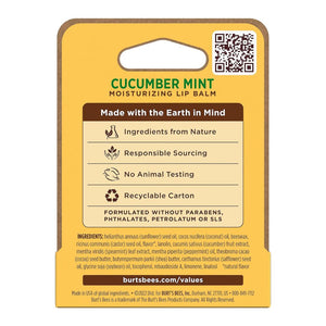 Burt's Bees Cucumber Mint Moisturizing Lip Balm 4.25g,792850900936