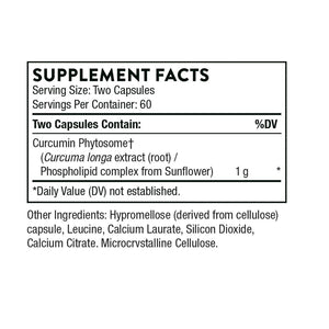 Thorne Curcumin Phytosome 100mg 120 Capsules