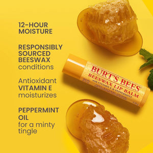 Burt's Bees Beeswax 2 & Ultra Conditioning 2 Moisturizing Lip Balm 4.25g Each