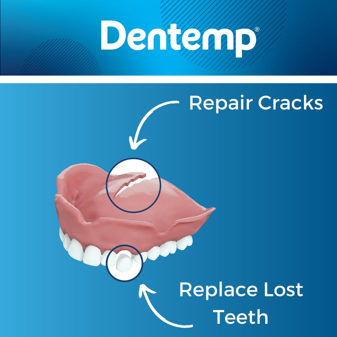 Dentemp Repair-It Denture Repair Kit 3 Repairs,372494101915