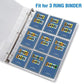 Sooez 9 Pocket Trading Card Sleeves 36 Pack for 3 Ring Binders Baseball Sports YuGiOh MTG Storage