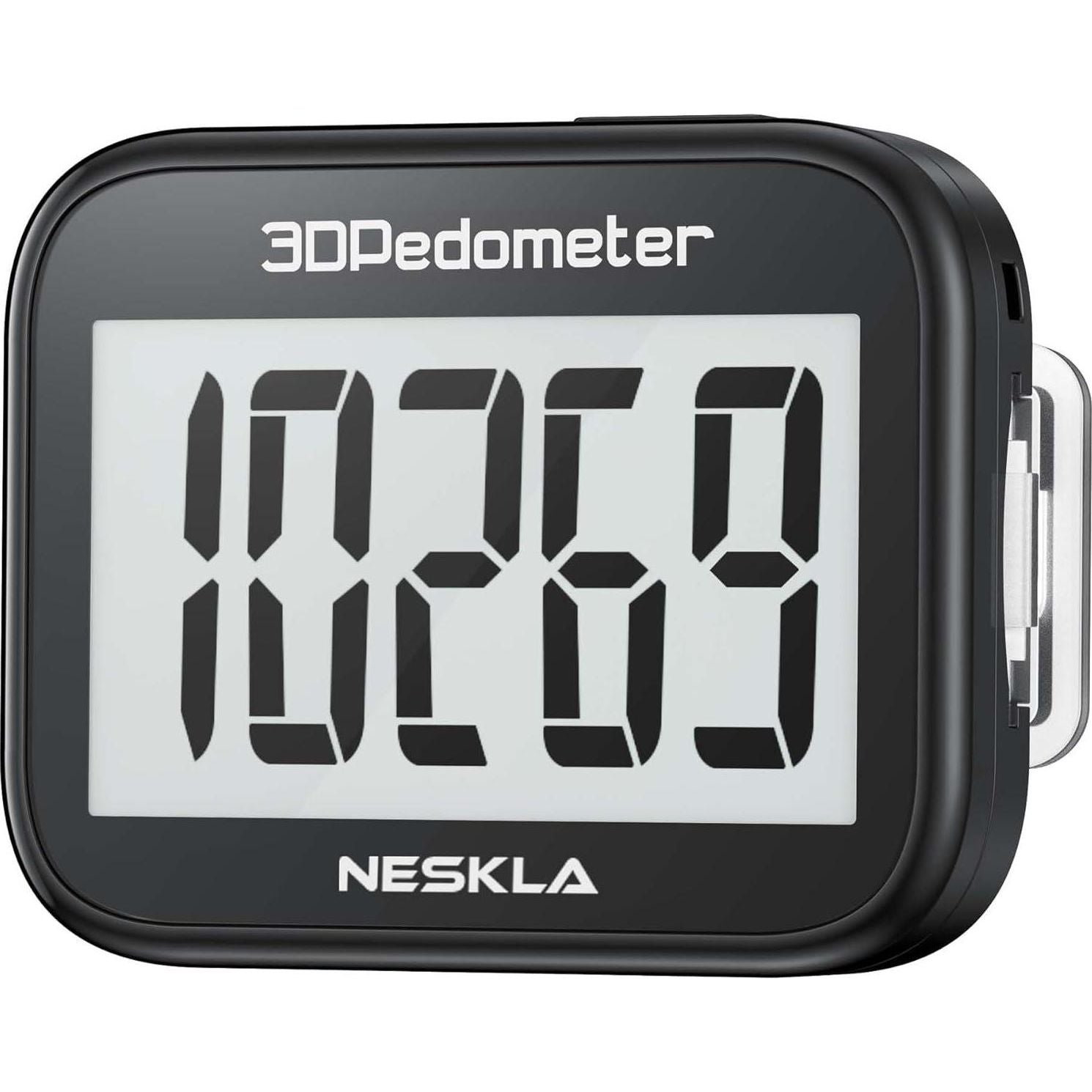 3D Pedometer For Walking, Simple Step Counter For Walking With Large Digital Display, Step Tracker With Removable Clip Lanyard, Accurately Track Steps For Men Women Kids Adults Seniors,‎763971084867