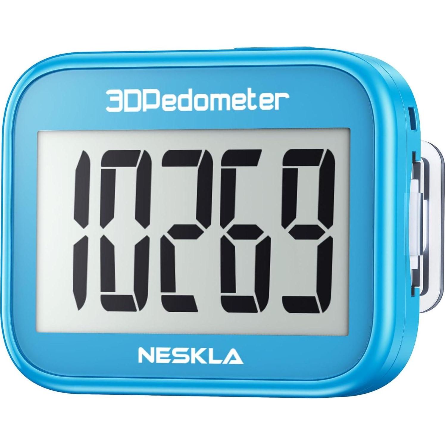 3D Pedometer For Walking, Simple Step Counter For Walking With Large Digital Display, Step Tracker With Removable Clip Lanyard, Accurately Track Steps For Men Women Kids Adults Seniors,‎735851416501