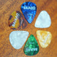 Bajaao 0.46mm, 0.71mm & 0.96mm Celluloid Guitar Picks 6 Count