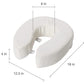 DMI 2 Inch Foam Padding White Leather Toilet Seat Cushion