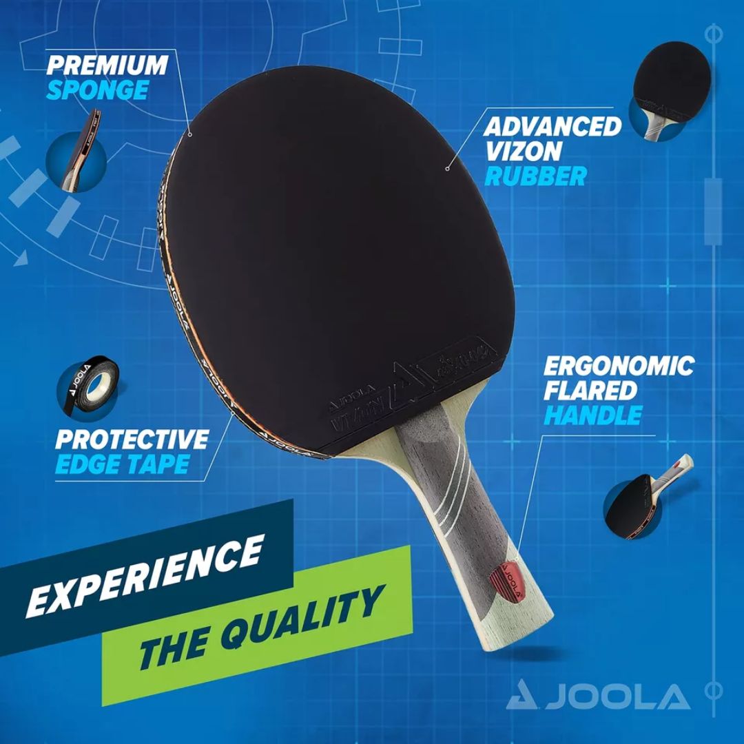 JOOLA Advanced Performence Omega Black & Green Speed Table Tennis Racket