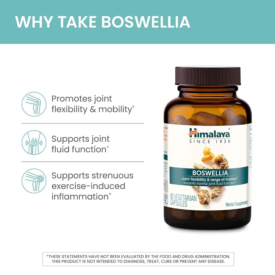 Himalaya Boswellia For Joint Flexibility & Range Of Motion 60 Veg Capsules