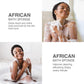 3 Pieces African Bath Sponge African Net Long Net Bath Sponge Exfoliating Shower Body Scrubber Back Scrubber Skin Smoother,Great For Daily Use (Brown Blue Green),