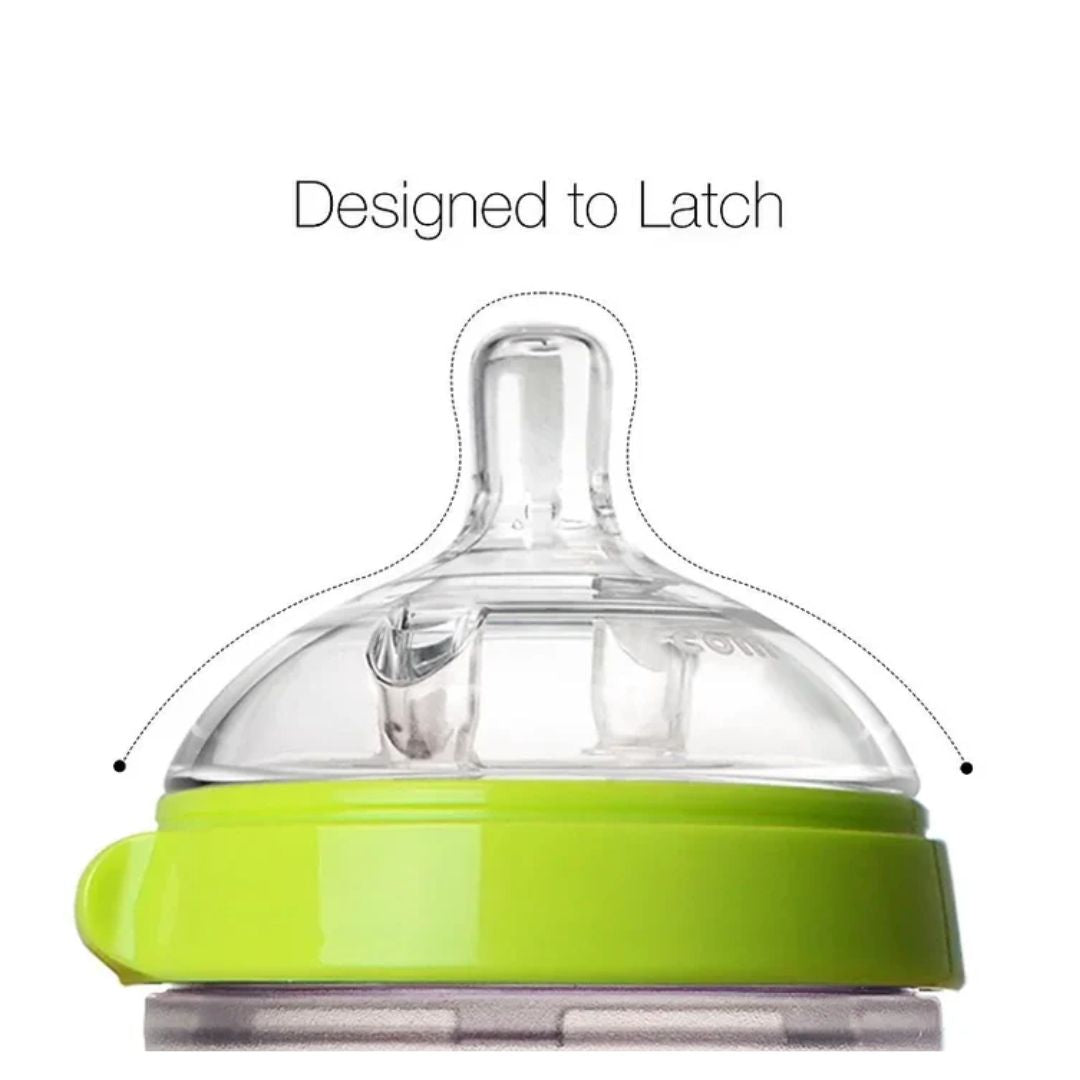 Comotomo Soft Hygienic Silicone Slow Flow Green Baby Bottle 150ml