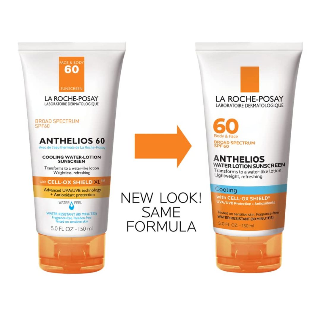 La Roche-Posay Anthelios SPF 60 Cooling Water Lotion Body & Face Sunscreen 150ml