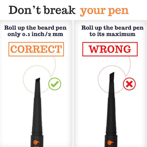 Follicle Booster Jet Black Beard Pen,X002MOYTRD