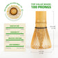 TEANAGOO Traditional Japanese Matcha Whisk, Scoop & Tea Spoon Set