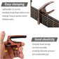 3in1 Guitar Capo For Acoustic And Electric Guitars(with Pick Holder And 4Picks),Ukulele,Guitar Accessories,