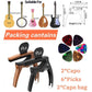 3in1 Guitar Capo For Acoustic And Electric Guitars,2 Pack(with Pick Holder And 6 Picks),Ukulele,Strings Accessories (Black&Wood),