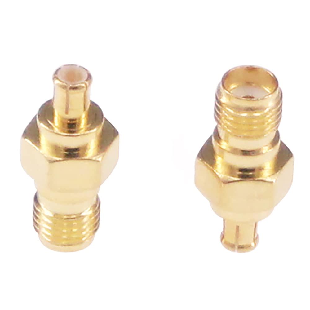 3pcs SMA Female To MCX Male RF Coax Coaxial Connector Adapter For Antennas/Wireless LAN Devices/Coaxial Cable(F57-3),