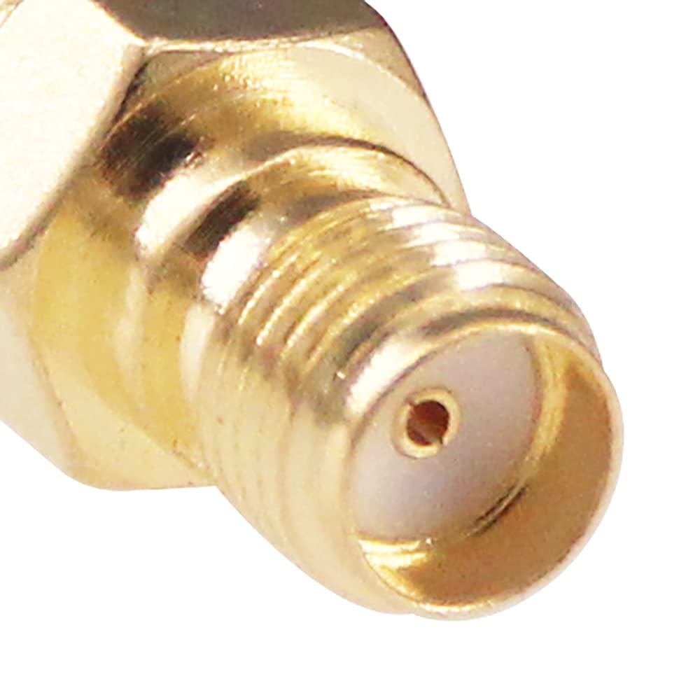 3pcs SMA Female To MCX Male RF Coax Coaxial Connector Adapter For Antennas/Wireless LAN Devices/Coaxial Cable(F57-3),