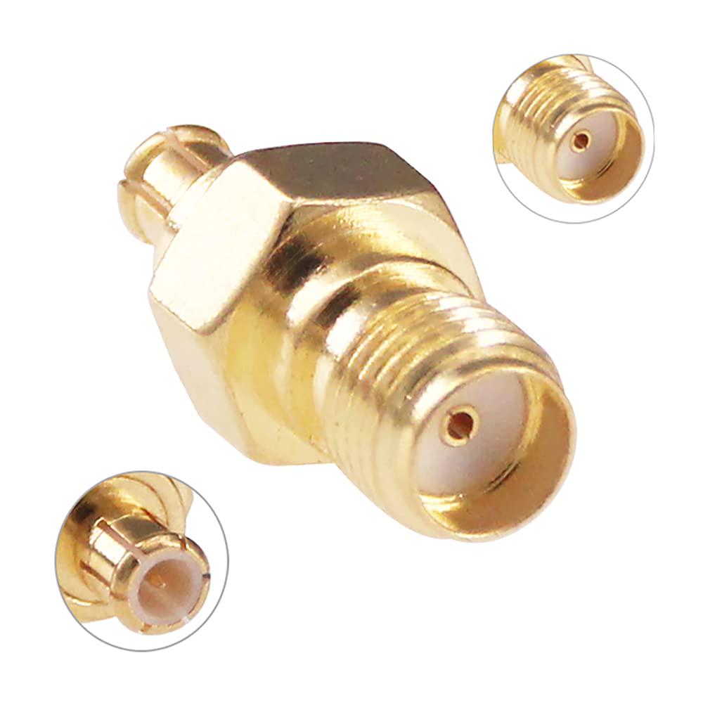 3pcs SMA Female To MCX Male RF Coax Coaxial Connector Adapter For Antennas/Wireless LAN Devices/Coaxial Cable(F57-3),