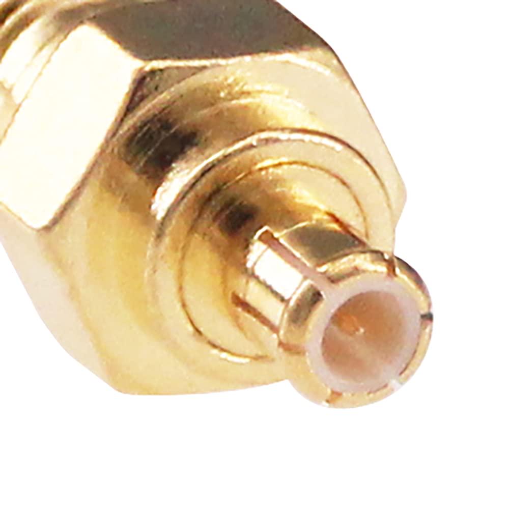 3pcs SMA Female To MCX Male RF Coax Coaxial Connector Adapter For Antennas/Wireless LAN Devices/Coaxial Cable(F57-3),