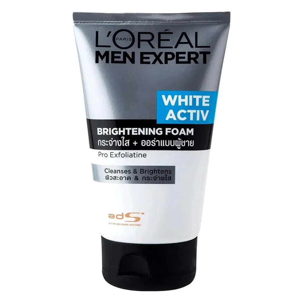L'Oreal Paris Men Expert White Activ Brightening Foam Wash 100ml,8991380232131,