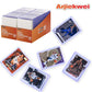 ARJIEKWEI 400 Card Protectors Set 200 Sleeves and 200 Top Loaders 3x4 Inch Hard Plastic Card Holders for Sports Trading Cards