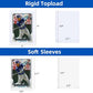 ARJIEKWEI 400 Card Protectors Set 200 Sleeves and 200 Top Loaders 3x4 Inch Hard Plastic Card Holders for Sports Trading Cards