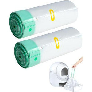 Heavy Duty Cat Litter Box Liners 40 Count Compatible with Automatic Litter Boxes and Litter Robot