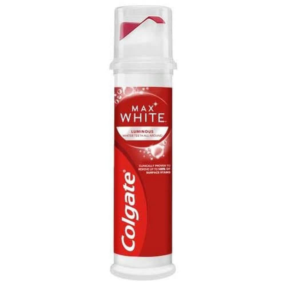 Colgate Max White Luminous Toothpaste Pump 100ml,8718951095182,