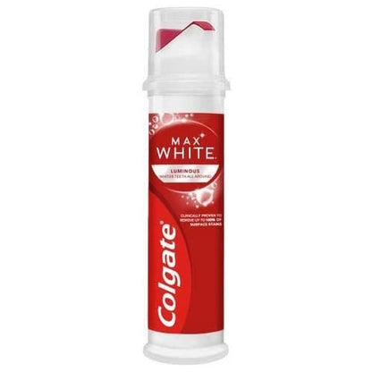 Colgate Max White Luminous Toothpaste Pump 100ml,8718951095182,
