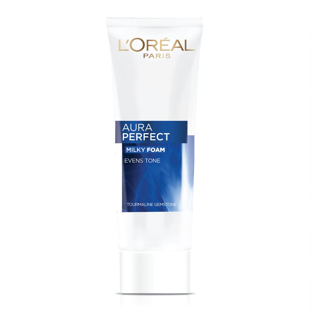 L'Oreal Paris Aura Perfect Tourmaline Gemstone Milky Foam Wash 100ml,8991380232148,