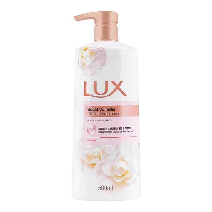 Lux Bright Camellia Delicate Fragrance Glowing Body Wash 500ml,8851932350648,