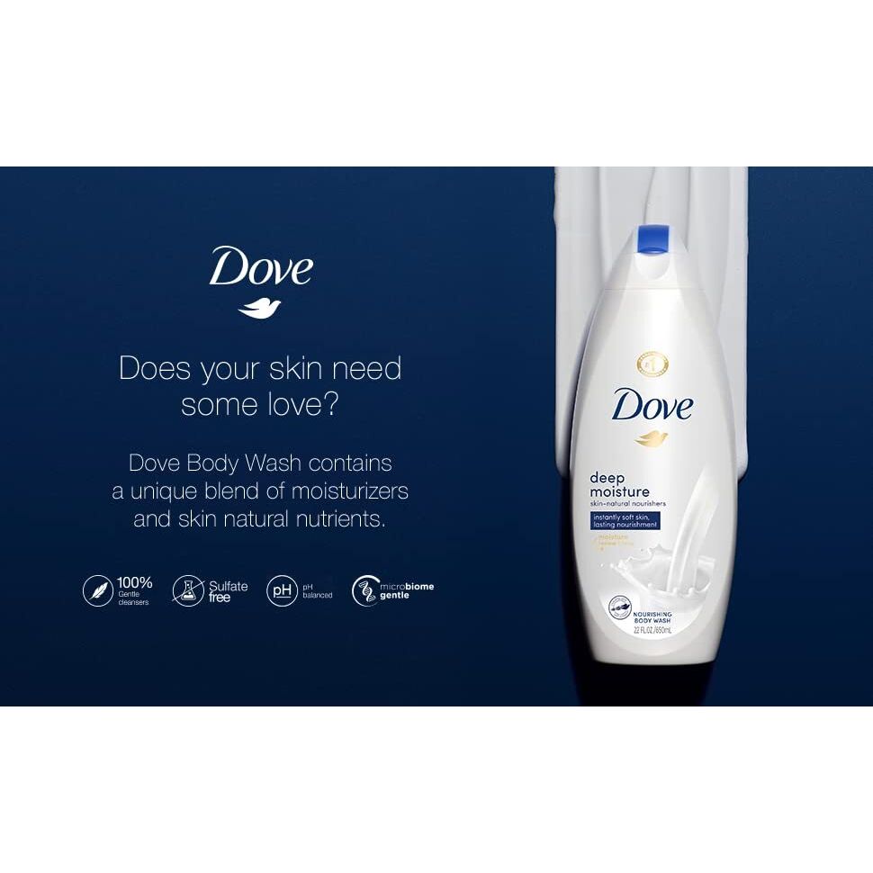Dove Deep Moisture Nourishing Body Wash 650ml,011111124257,