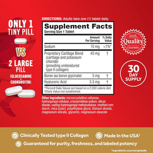 Schiff Move Free Ultra Type II Collagen + Boron + HA Triple Action 75 Tablets