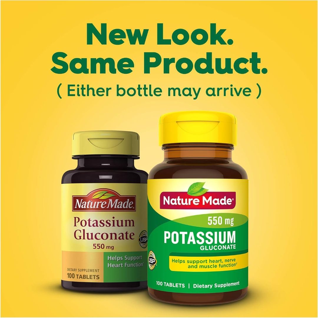 Nature Made Potassium Gluconate 100 Tablets