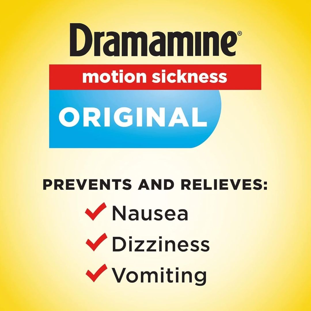 Dramamine Original Motion Sickness 12 Tablets,831248001975,