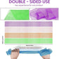 4 Pieces African Net Sponge African Net Long Net Bath Sponge Exfoliating Shower Body Scrubber Back Scrubber Skin Smoother,Great For Daily Use (Purple, Orange, Green, Pink),