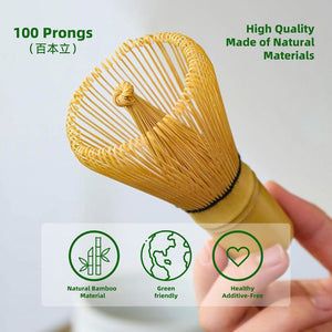 TEANAGOO Traditional Japanese Matcha Whisk, Scoop & Tea Spoon Set